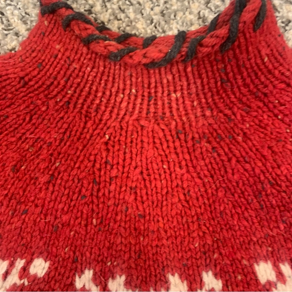 Woolrich Vintage Wool Chunky Mock Neck Nordic Sweater - Picture 6 of 11